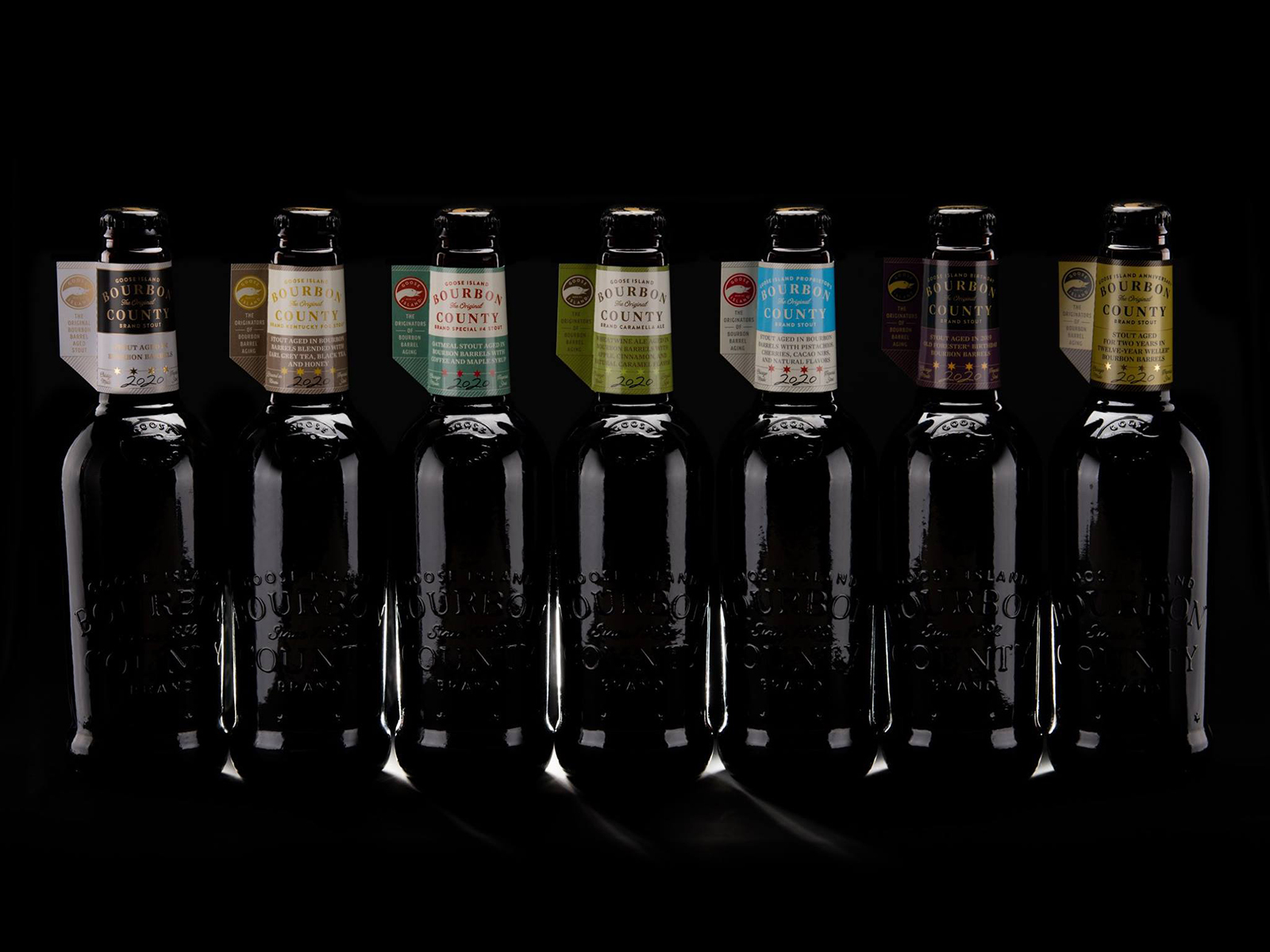 Goose Island Brewery Reveals 2020 Bourbon County Stout Bottle Lineup Oi